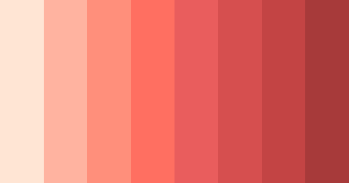 Download peachy pink shades color palette PNG image (landscape)