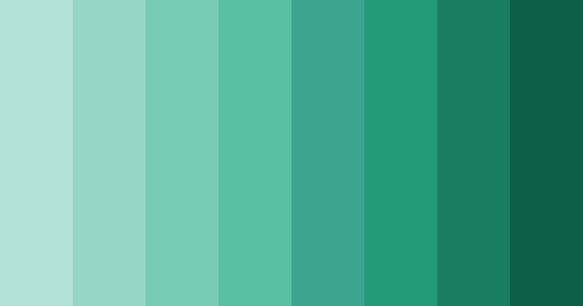 Download minted oasis color palette PNG image (landscape)