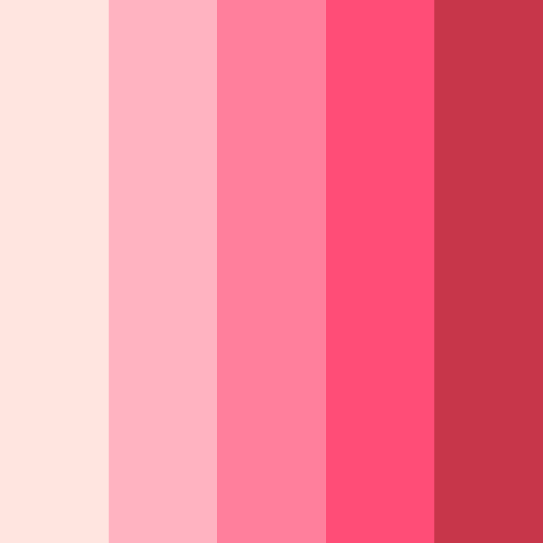 Download peachy pink blossom color palette PNG image (square)