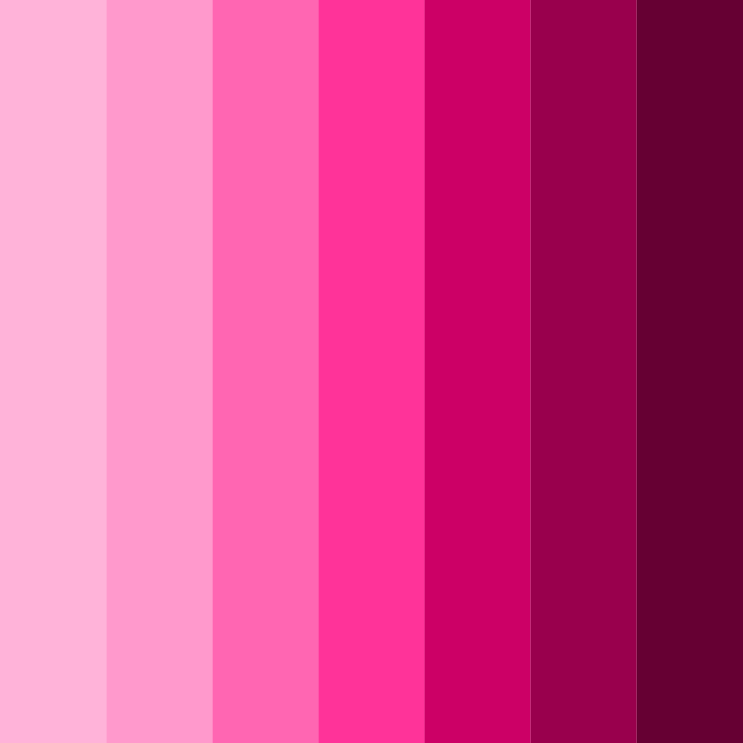 Download shades of pink color palette PNG image (square)