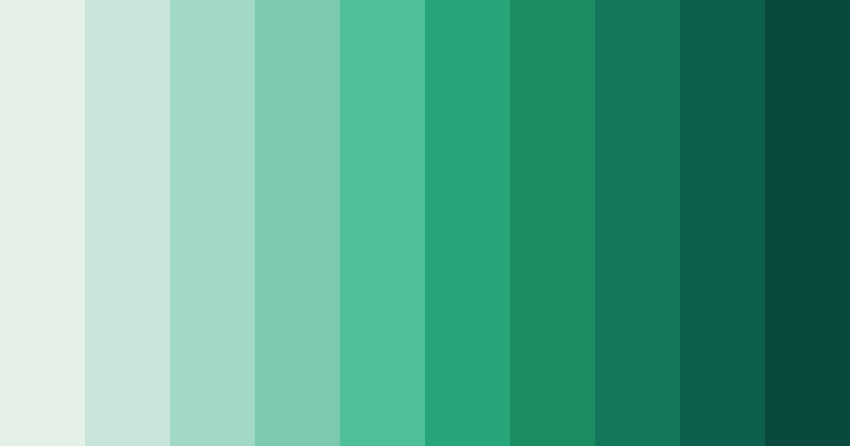 Download emerald whisper color palette PNG image (landscape)