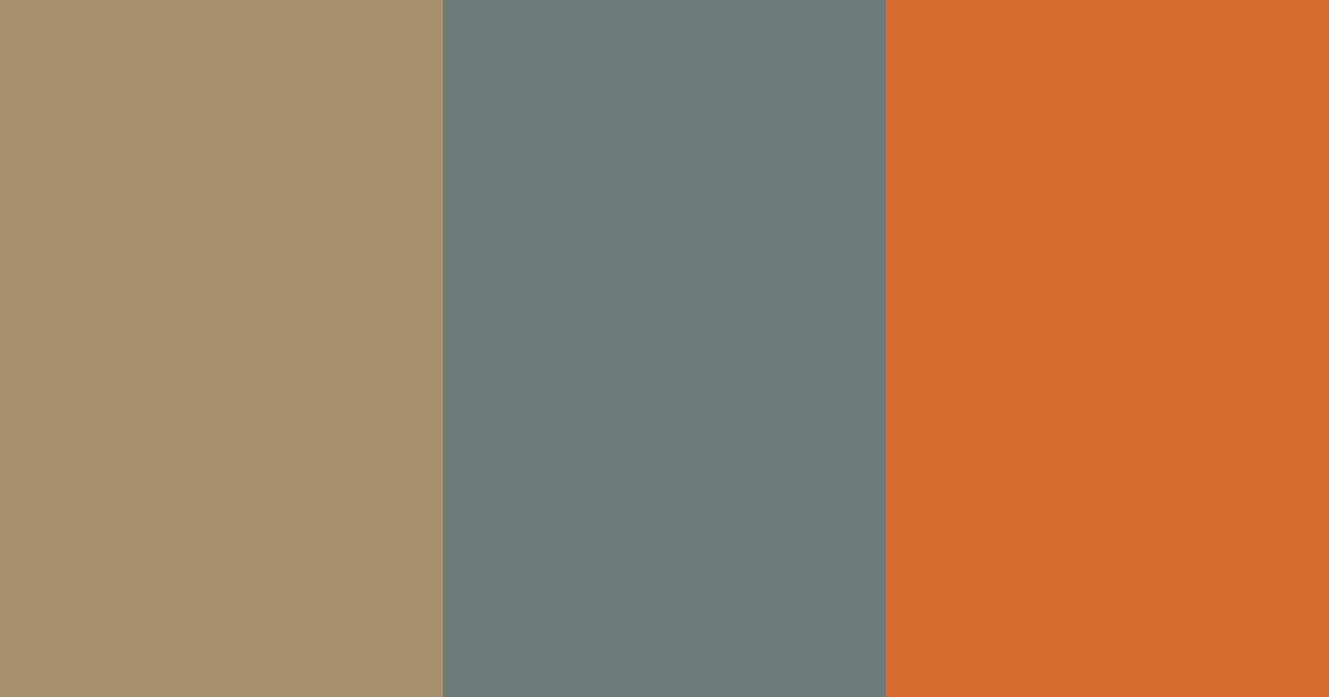 Download teal and orange harmony color palette PNG image (landscape)