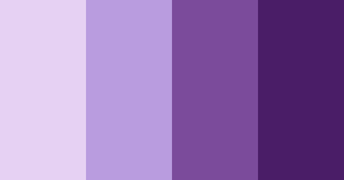 Download shades of purple color palette PNG image (landscape)