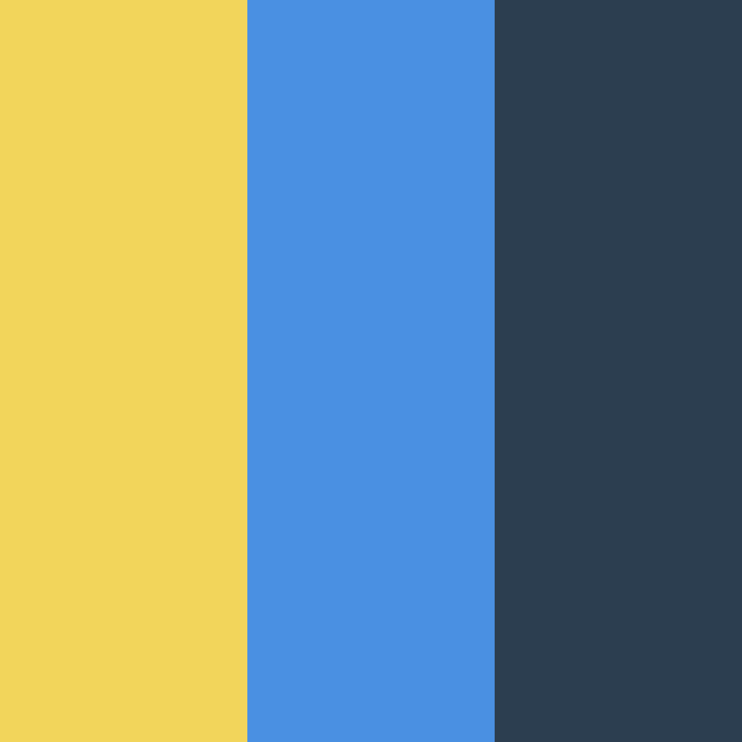 Download mustard blue harmony color palette PNG image (square)