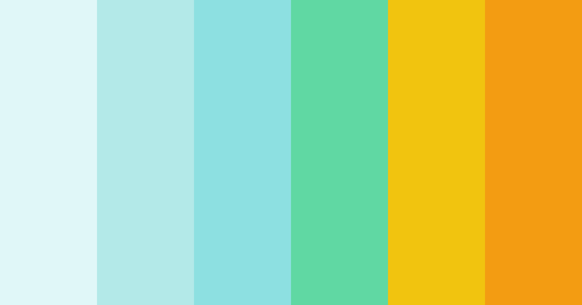 Download sunlit lagoon color palette PNG image (landscape)
