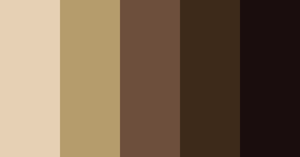 Download brown elegance color palette PNG image (landscape)