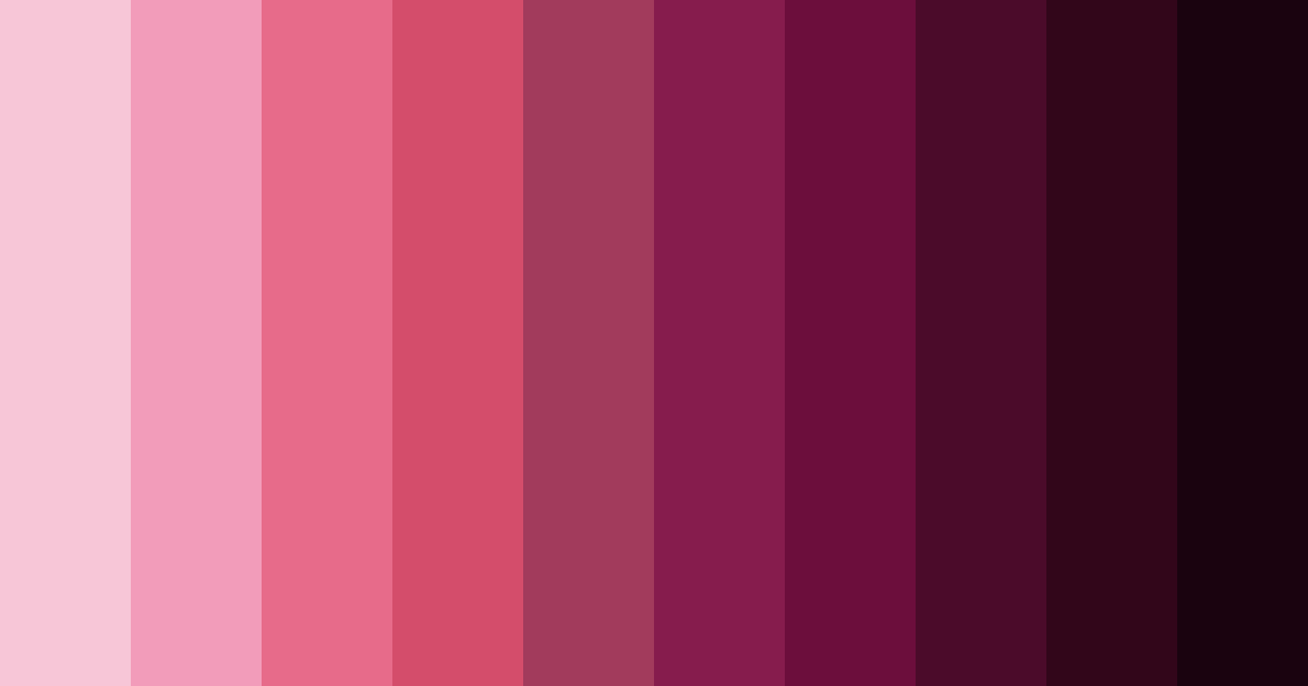 Download berry red bliss color palette PNG image (landscape)