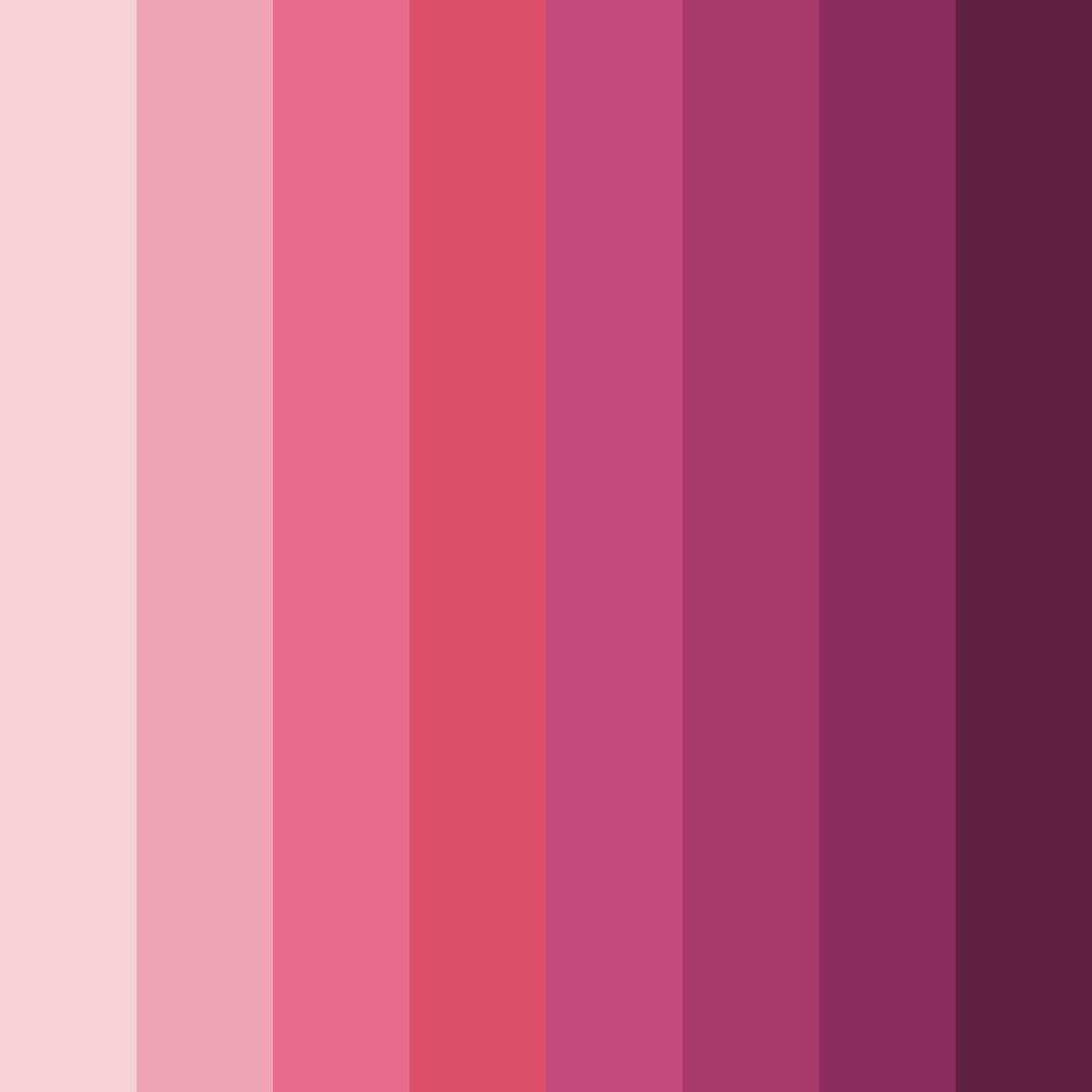 Download rose pink shades color palette PNG image (square)