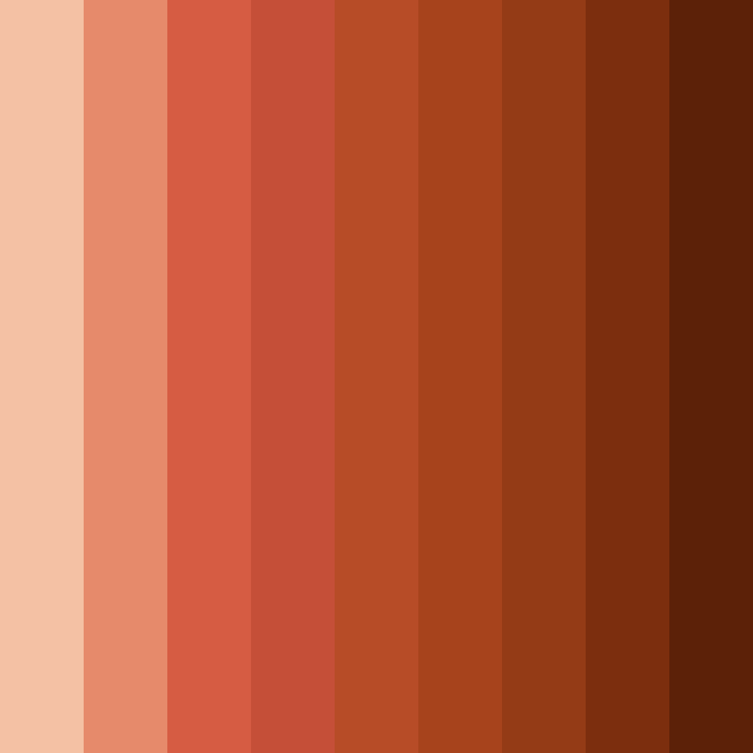 Download desert dawn color palette PNG image (square)