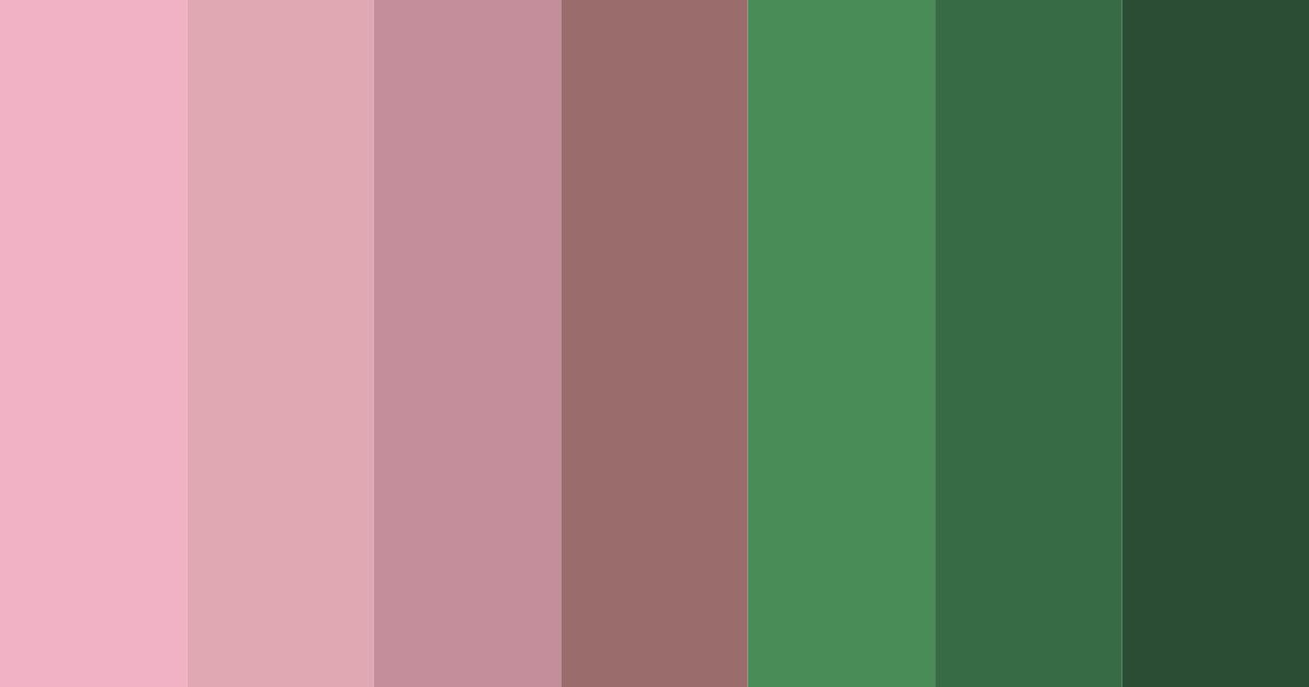 Download dark green and pink pop color palette PNG image (landscape)