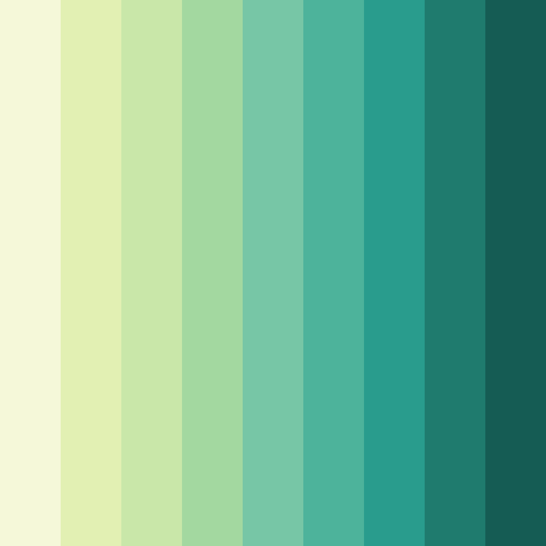 Download emerald breeze color palette PNG image (square)