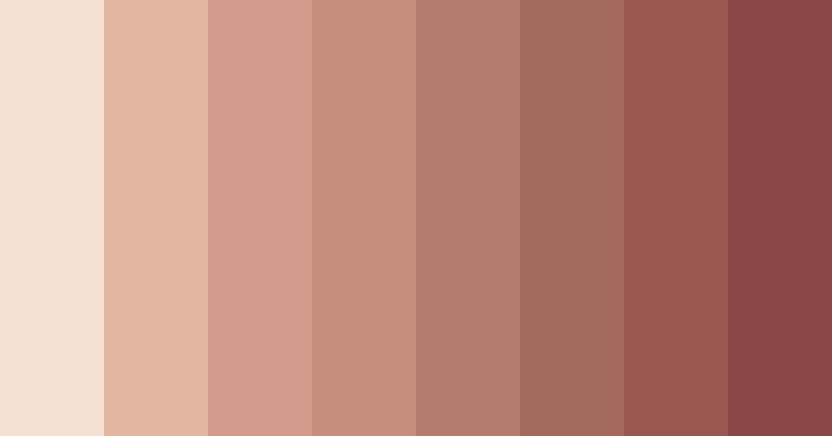 Download warm terracotta color palette PNG image (landscape)