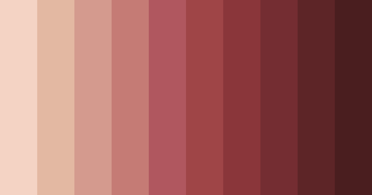 Download rustic rosewood color palette PNG image (landscape)