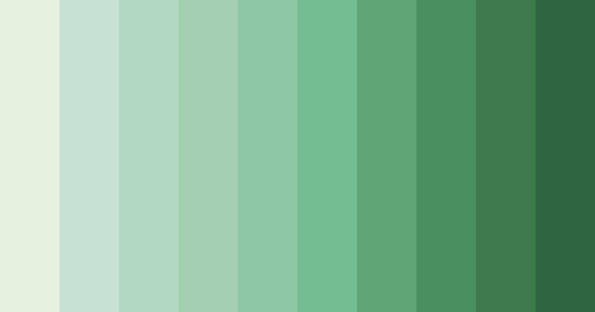 Download emerald serenity color palette PNG image (landscape)