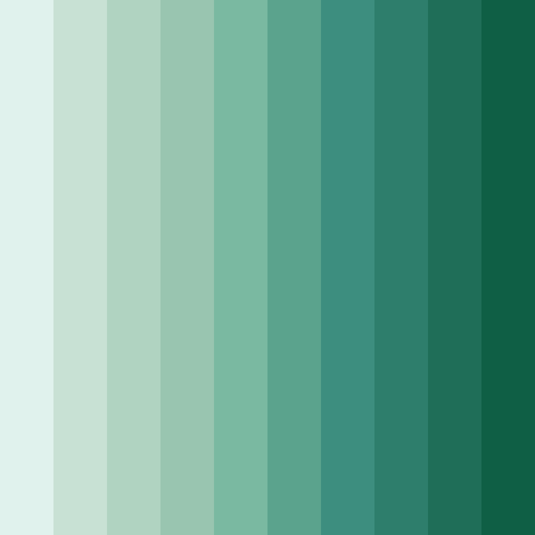 Download whispers of mint color palette PNG image (square)