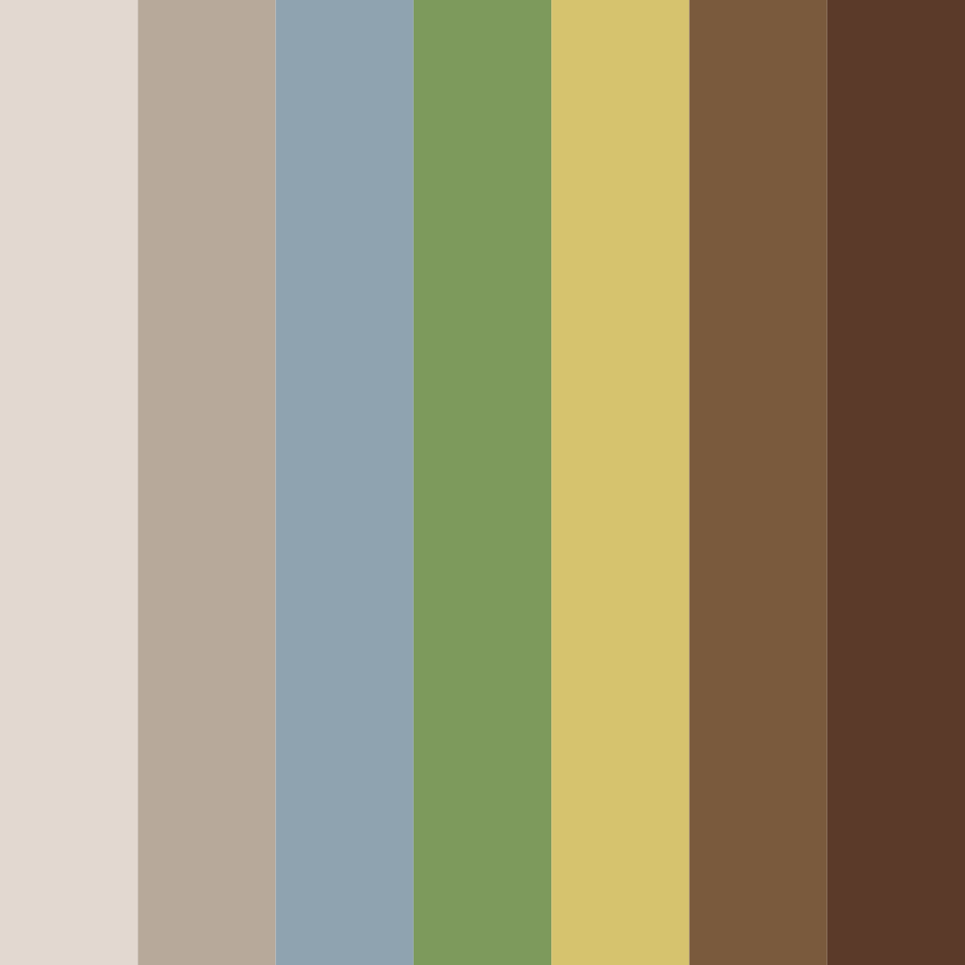 Download warm sage color palette PNG image (square)