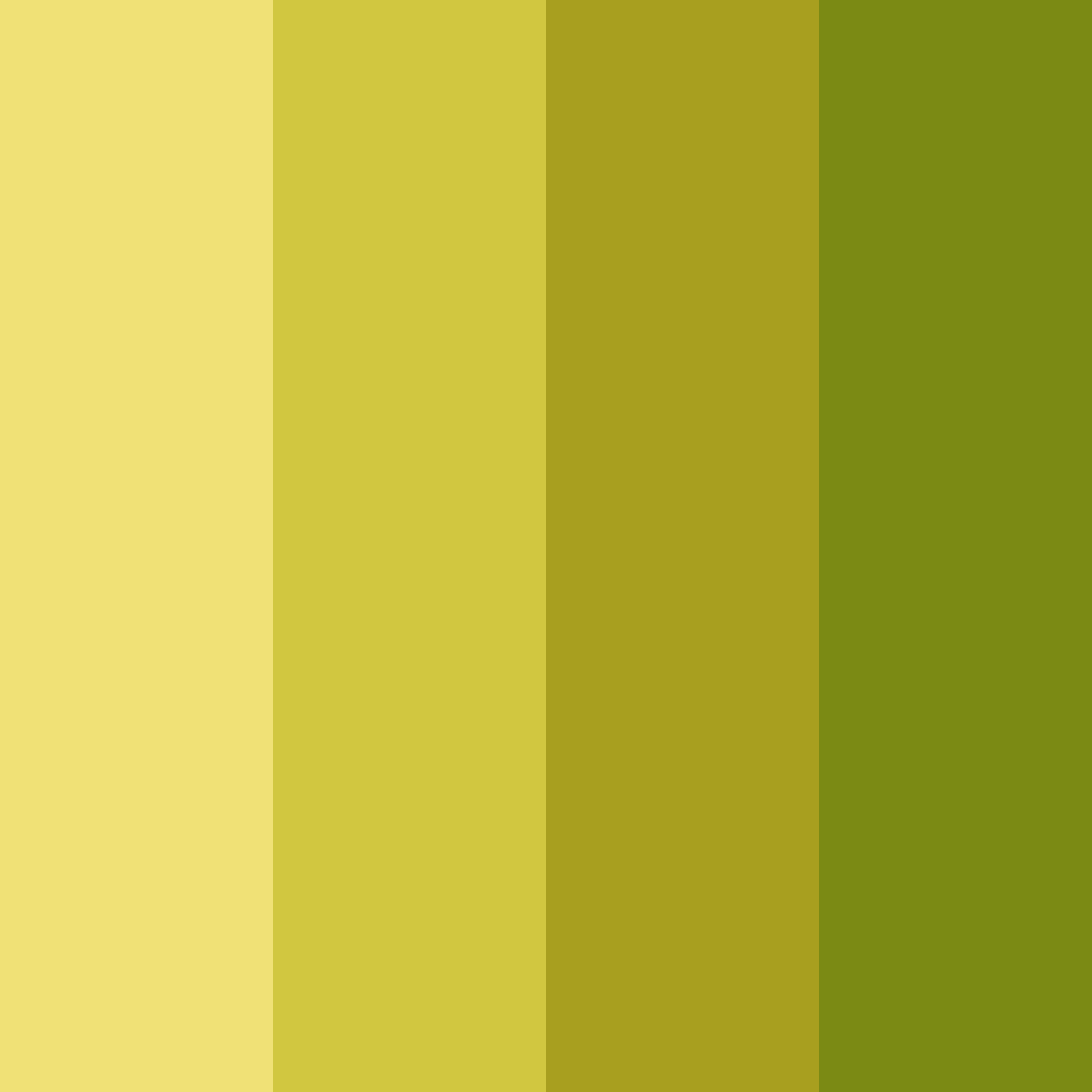 Download yellow shades color palette PNG image (square)