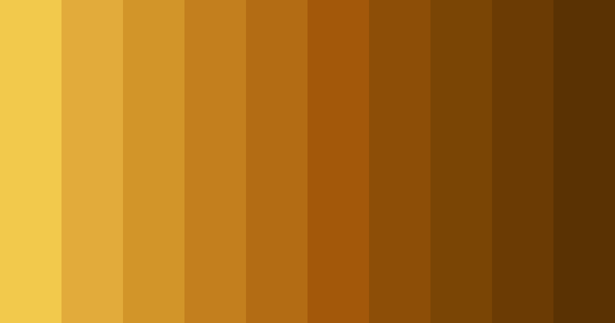 Download golden lion color palette PNG image (landscape)