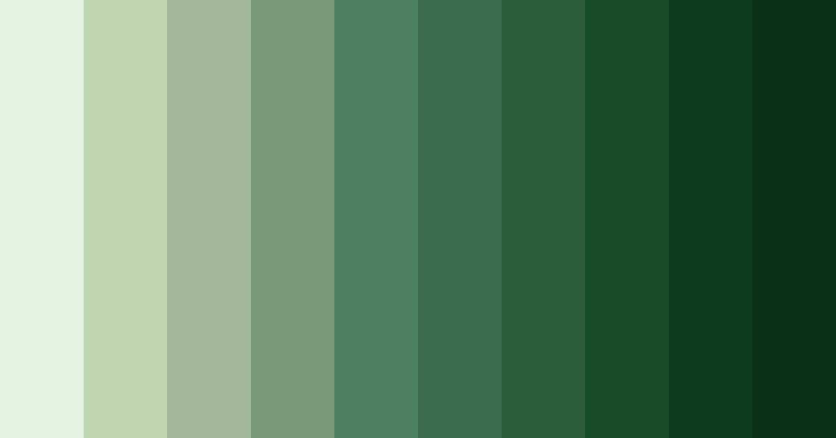 Download desert green serenity color palette PNG image (landscape)