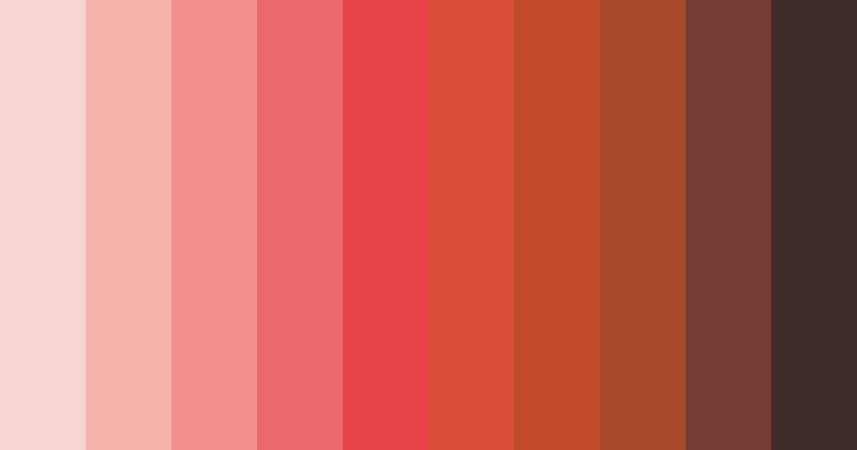 Download crimson shades color palette PNG image (landscape)