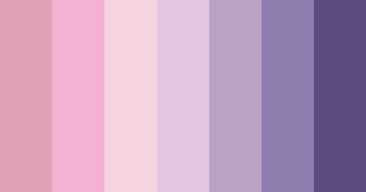Download shades of pink color palette PNG image (landscape)