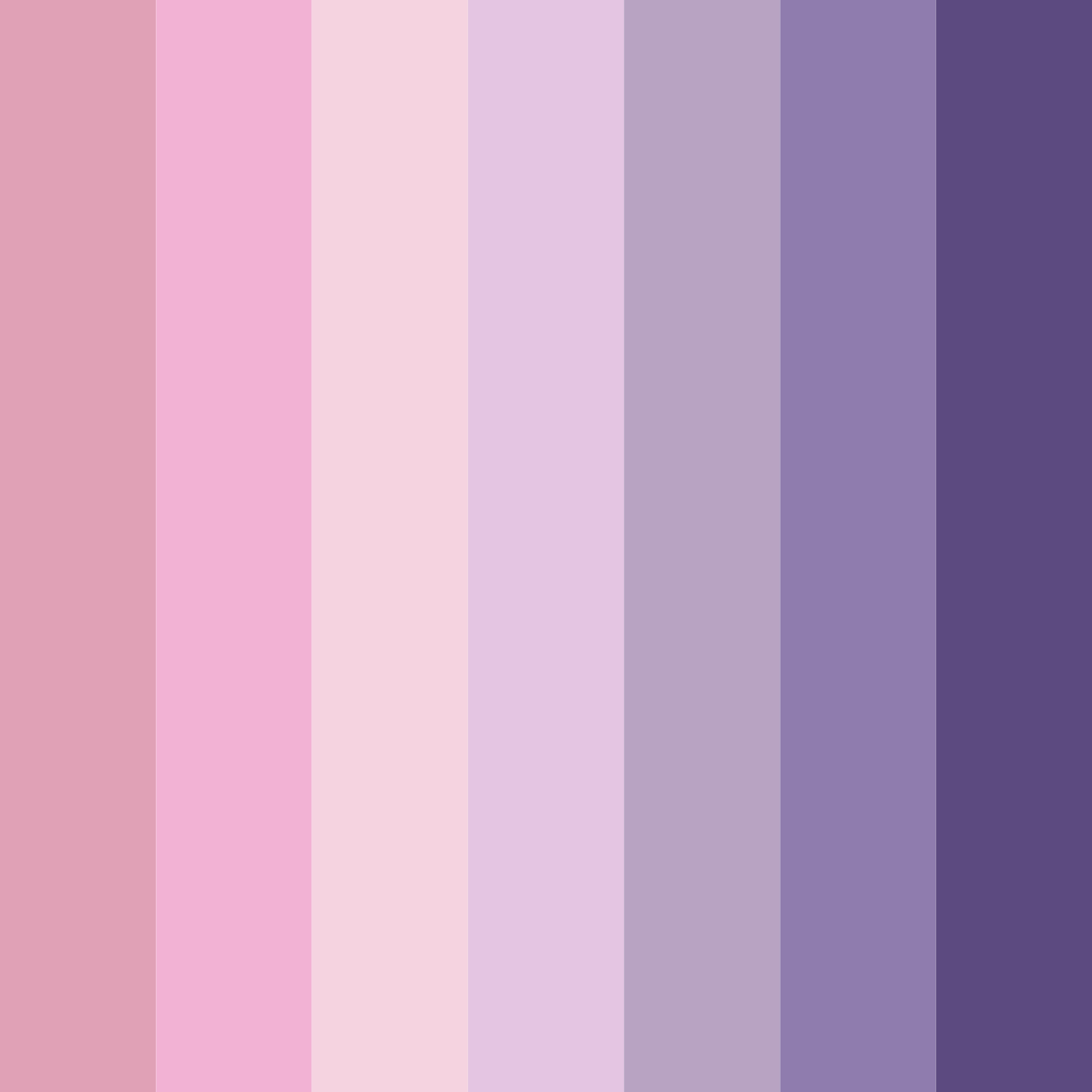 Download shades of pink color palette PNG image (square)