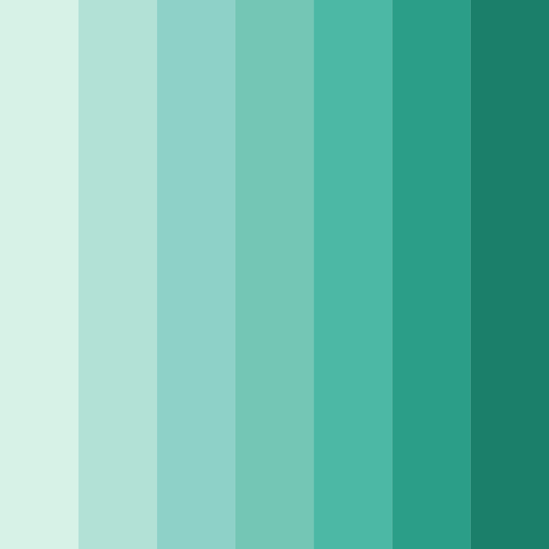 Download shades of green pistachio color palette PNG image (square)
