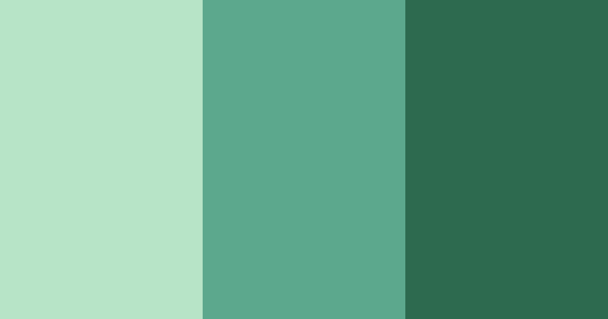 Download shades of green rainforest color palette PNG image (landscape)
