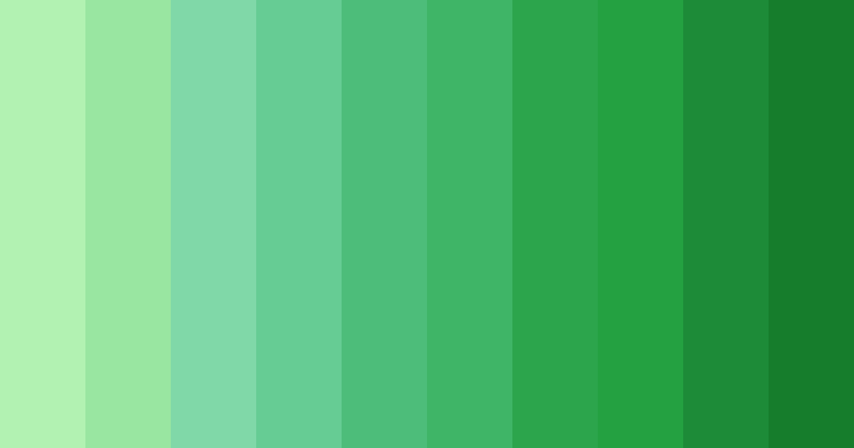 Download jolly emeralds color palette PNG image (landscape)