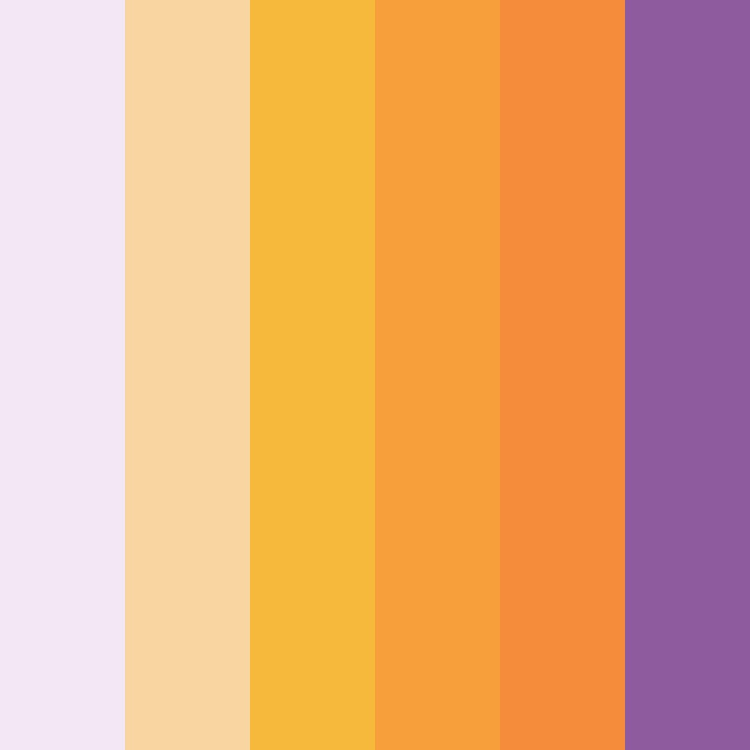 Download sunset sips color palette PNG image (square)