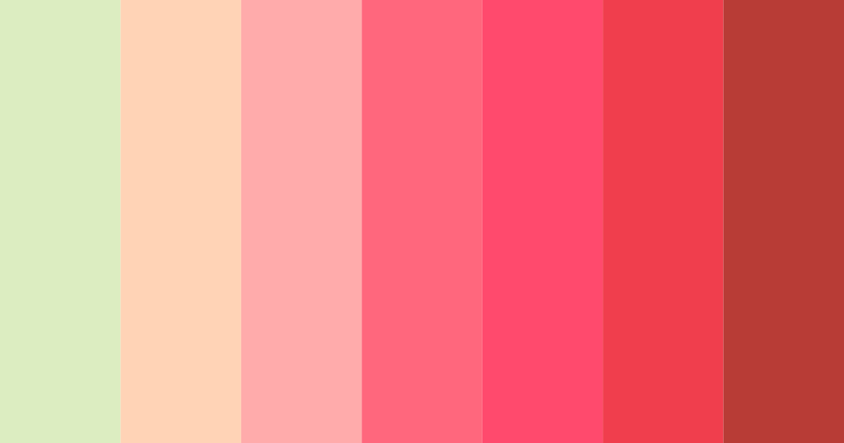 Download blushing garden color palette PNG image (landscape)