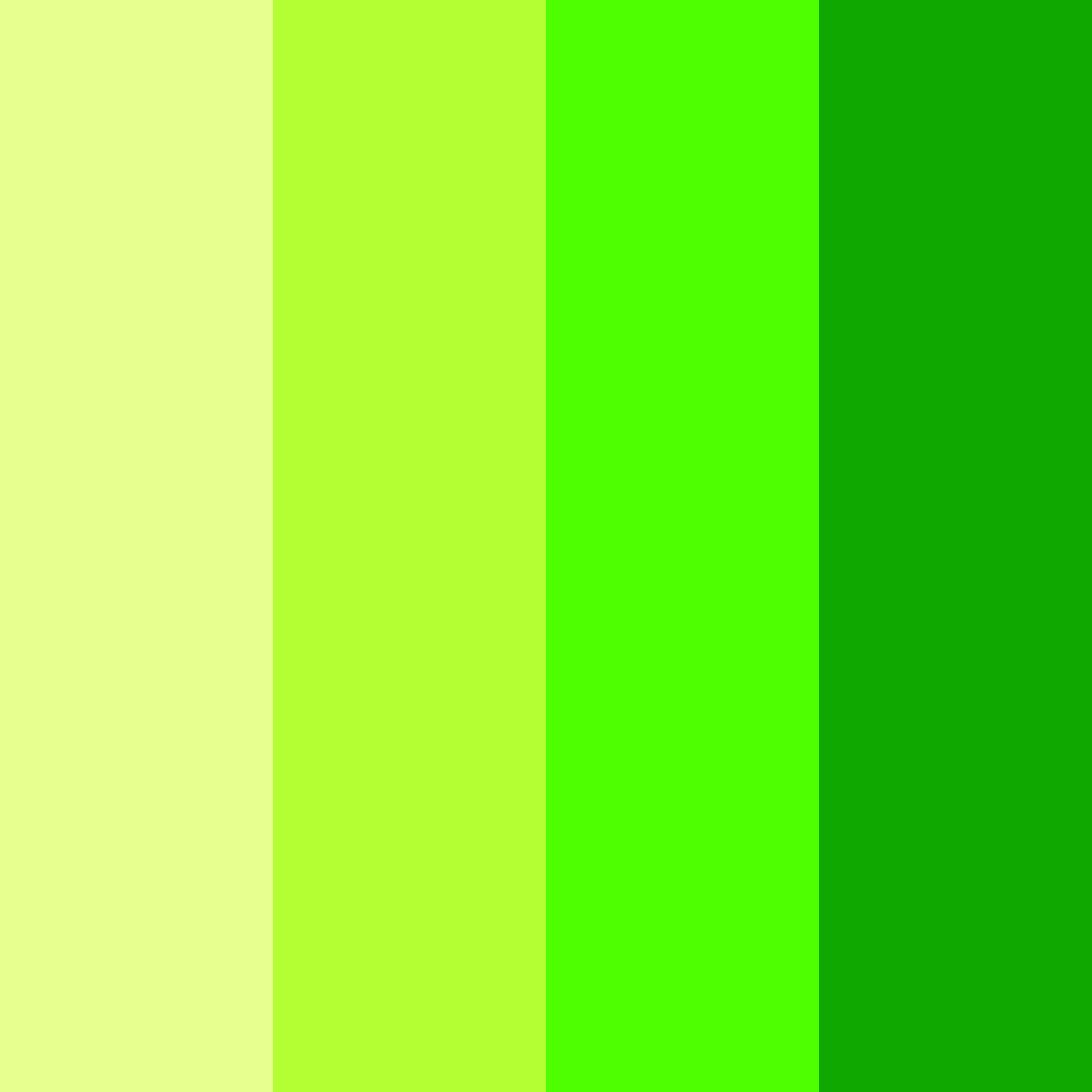 Download lime neon bright color palette PNG image (square)