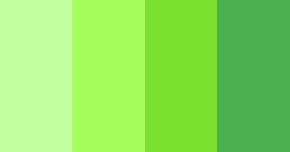 Download luminous lime burst color palette PNG image (landscape)