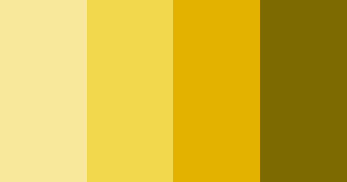 Download banana bliss color palette PNG image (landscape)