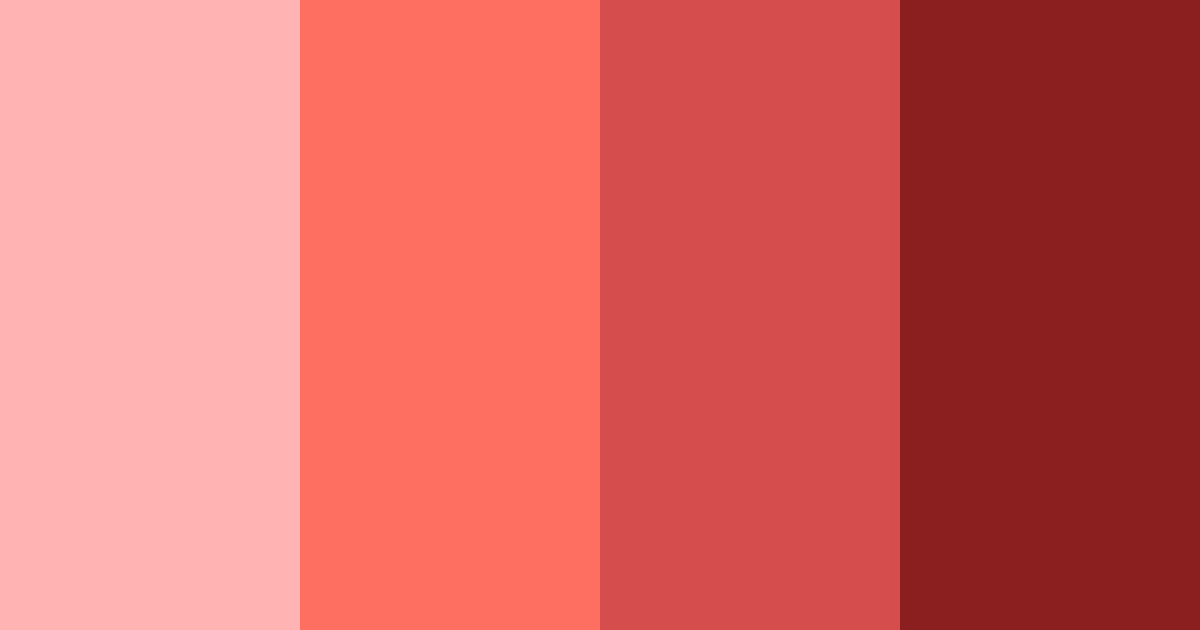 Download cherry red color palette PNG image (landscape)