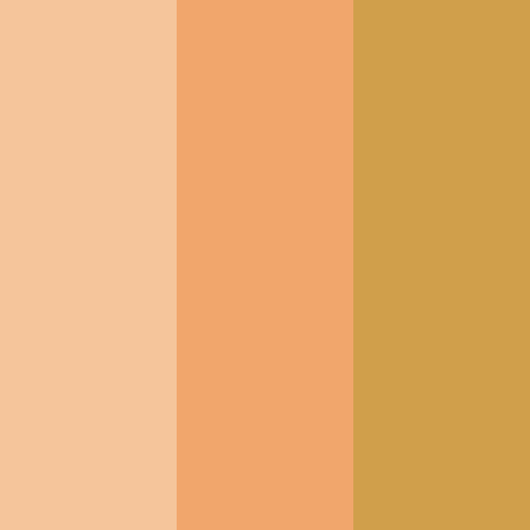 Download peachy honey color palette PNG image (square)