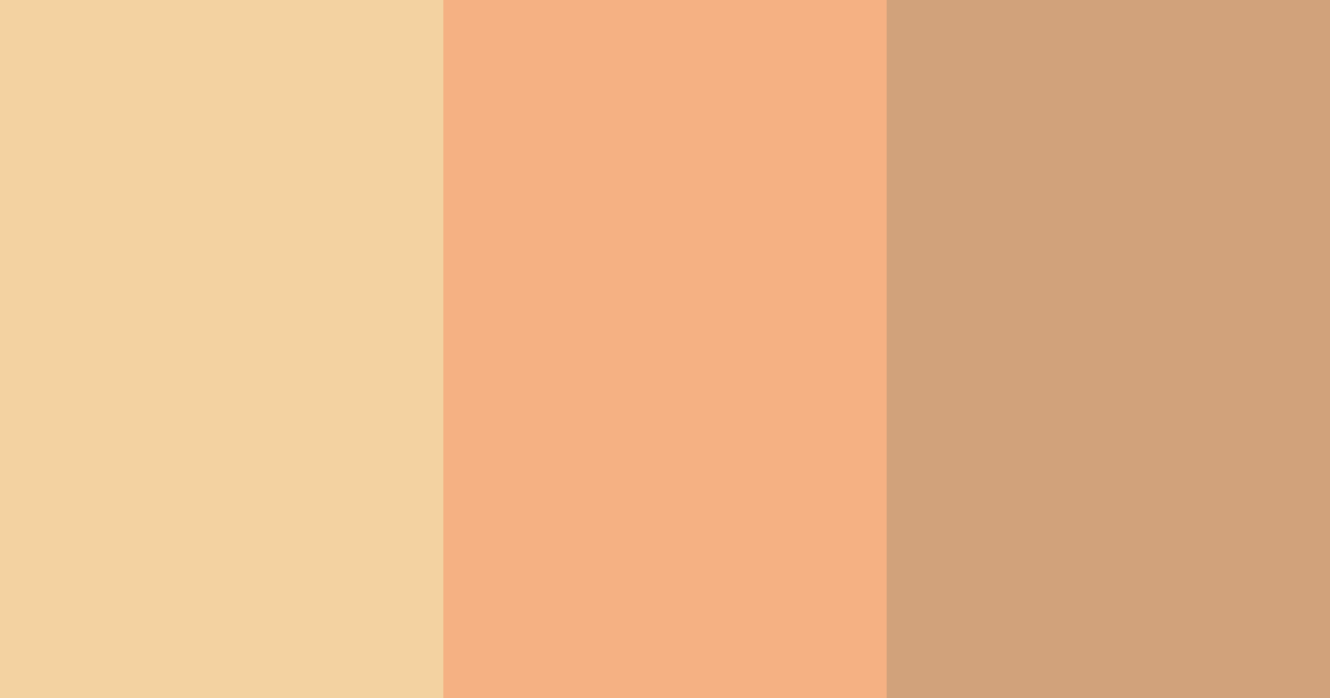 Download honeyed peach mist color palette PNG image (landscape)