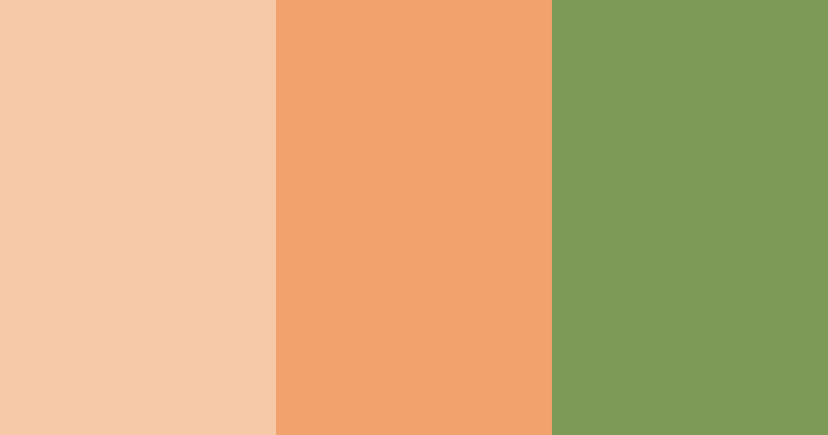 Download peachy green color palette PNG image (landscape)