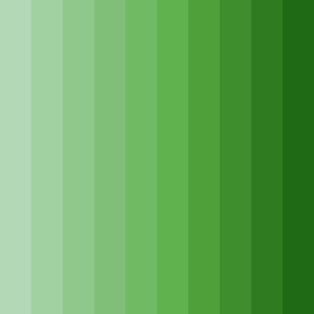 Download whispering greens color palette PNG image (square)