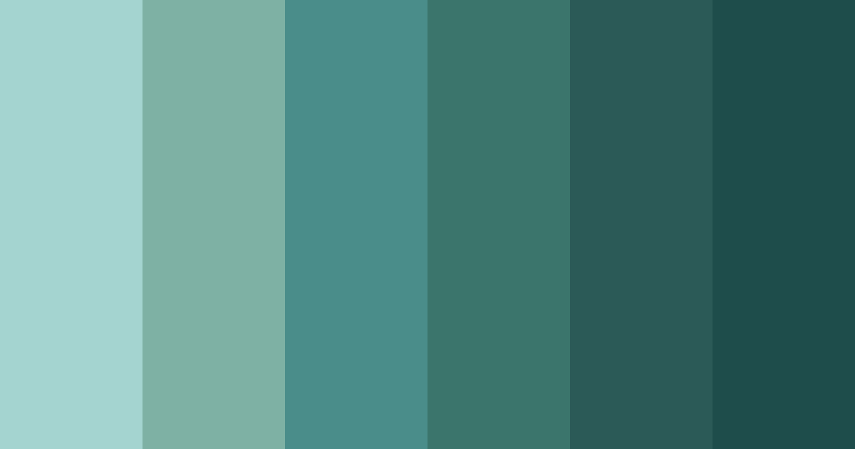 Download emerald serenity color palette PNG image (landscape)