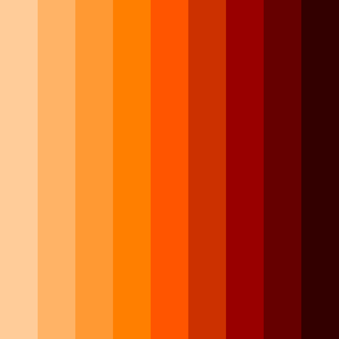 Download crimson sunset color palette PNG image (square)