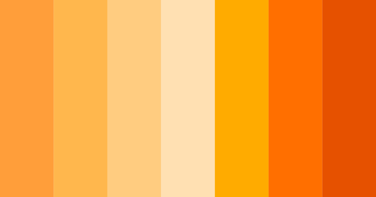 Download bright orange color palette PNG image (landscape)
