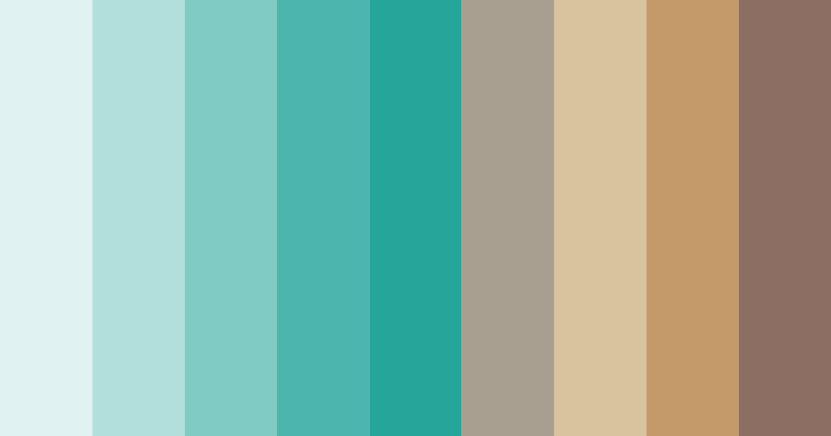 Download coastal serenity color palette PNG image (landscape)