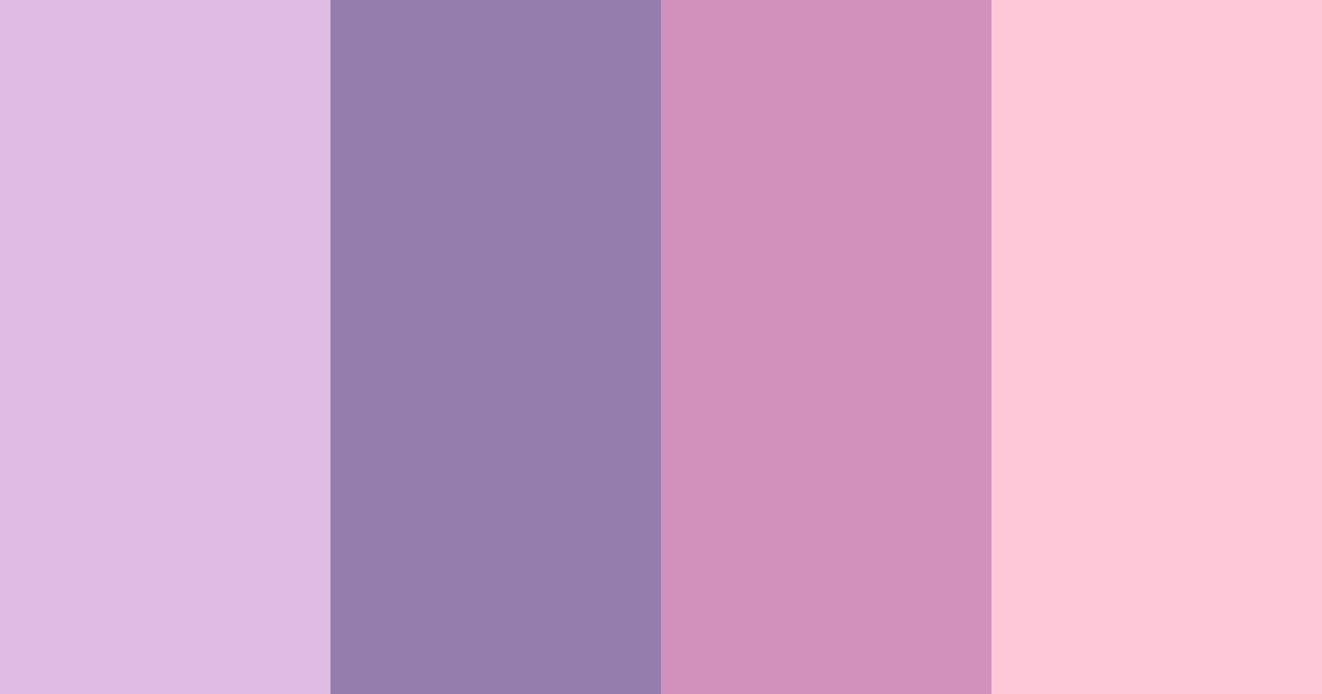 Download purple love color palette PNG image (landscape)