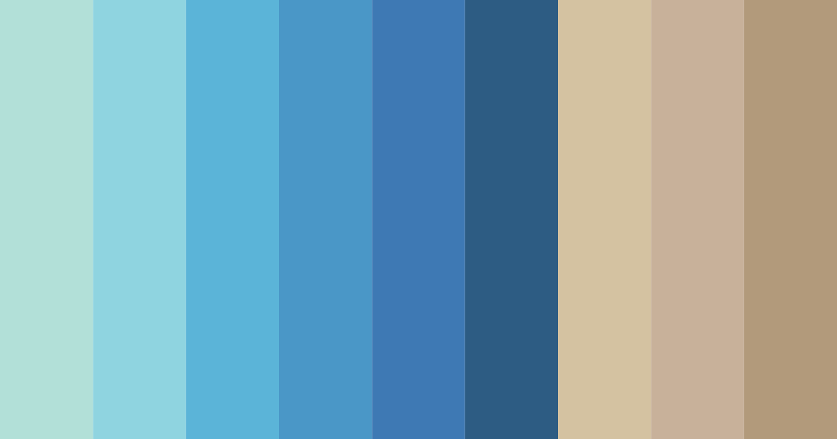 Download teal dunes color palette PNG image (landscape)