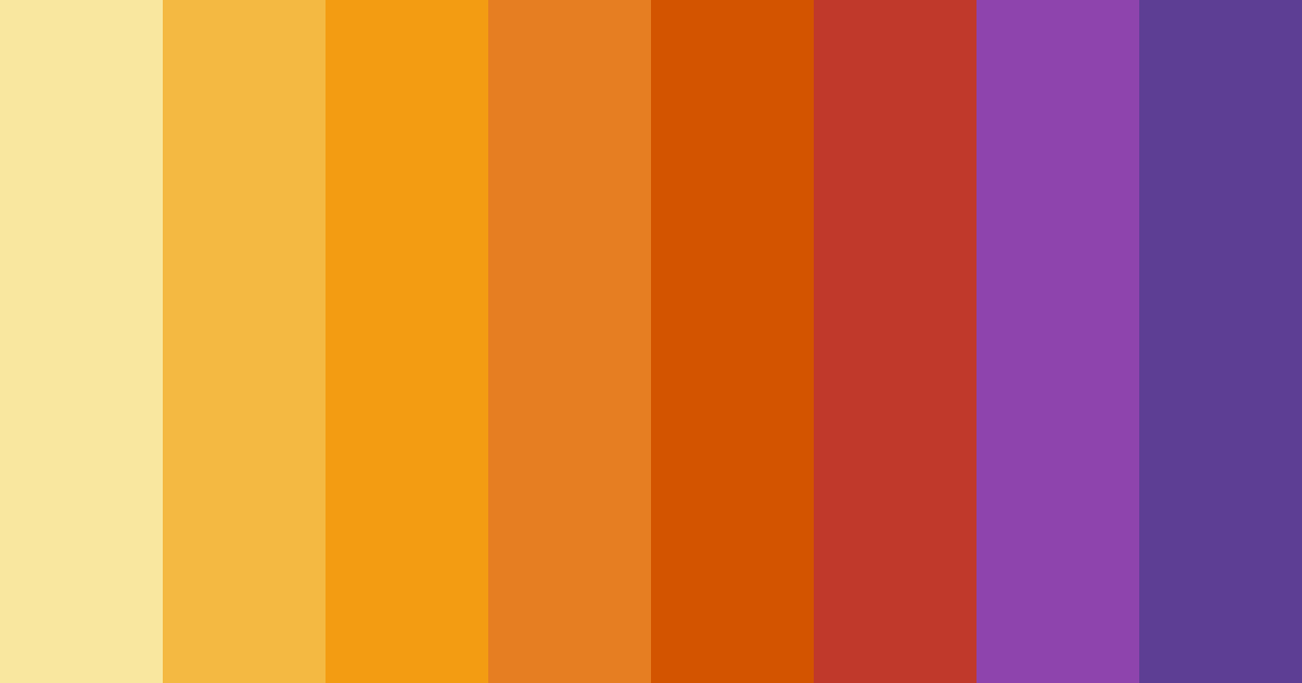 Download orange fun color palette PNG image (landscape)