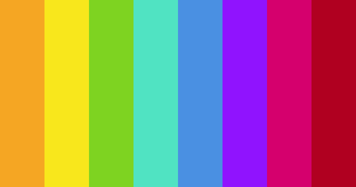 Download vibrant spectrum color palette PNG image (landscape)
