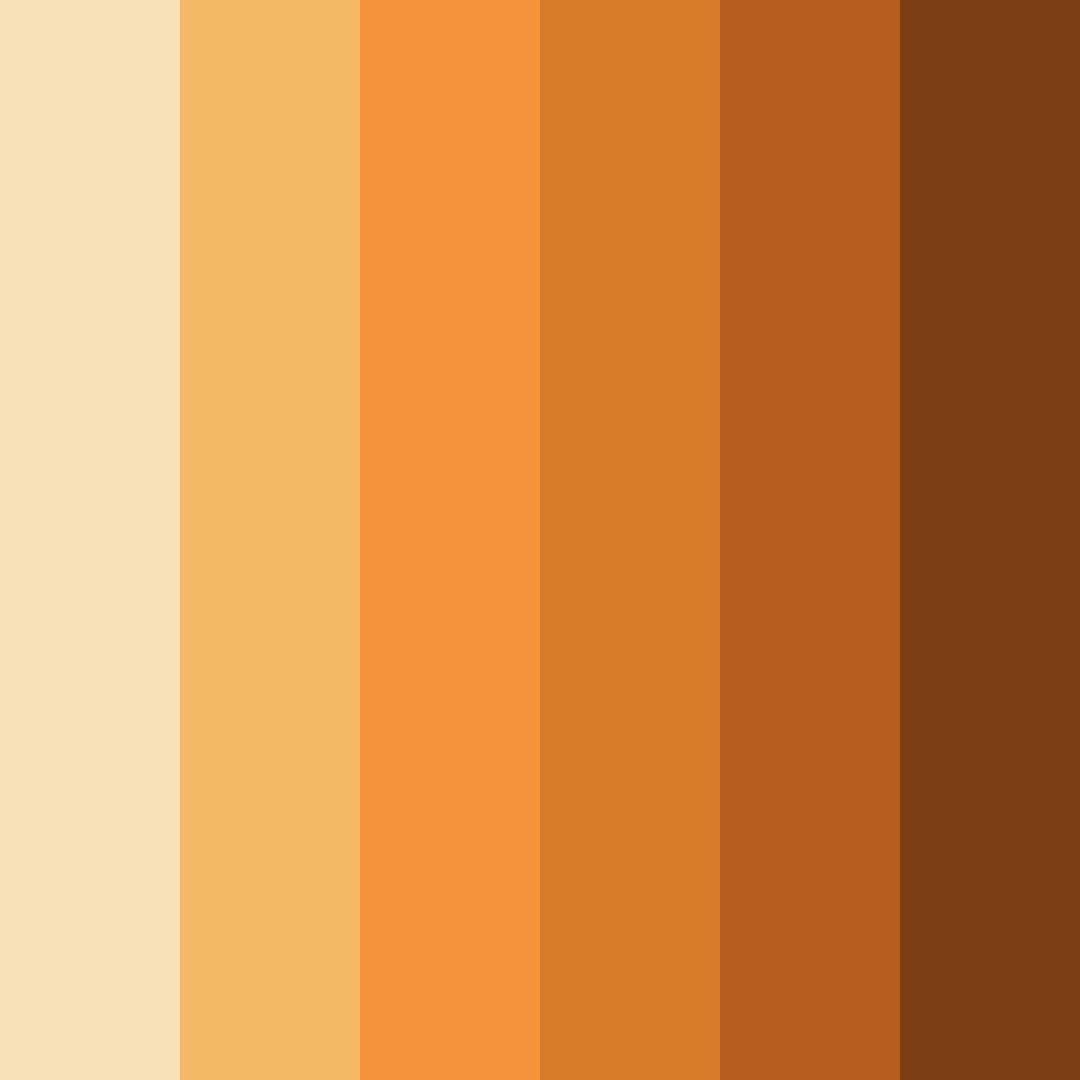 Download autumnal glow color palette PNG image (square)