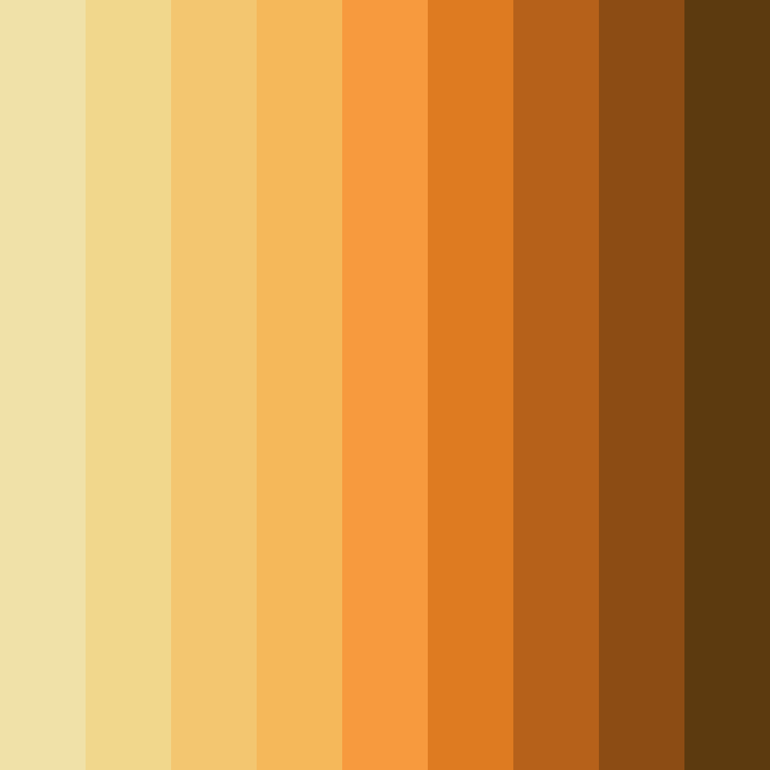 Download brown sunset color palette PNG image (square)