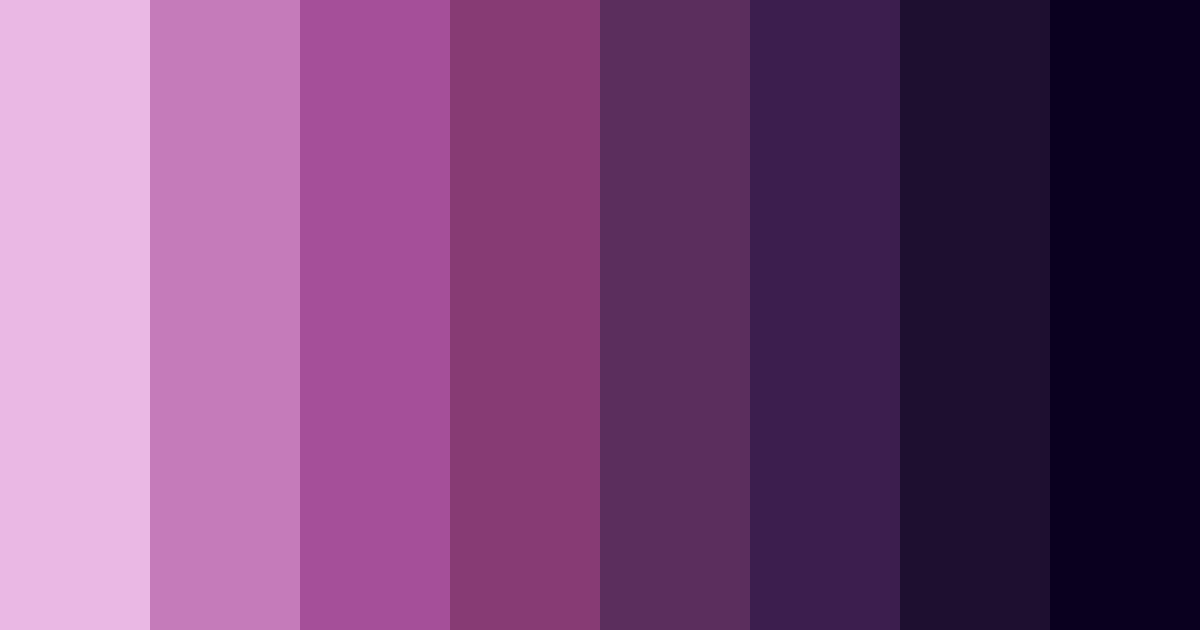 Download midnight blossom color palette PNG image (landscape)